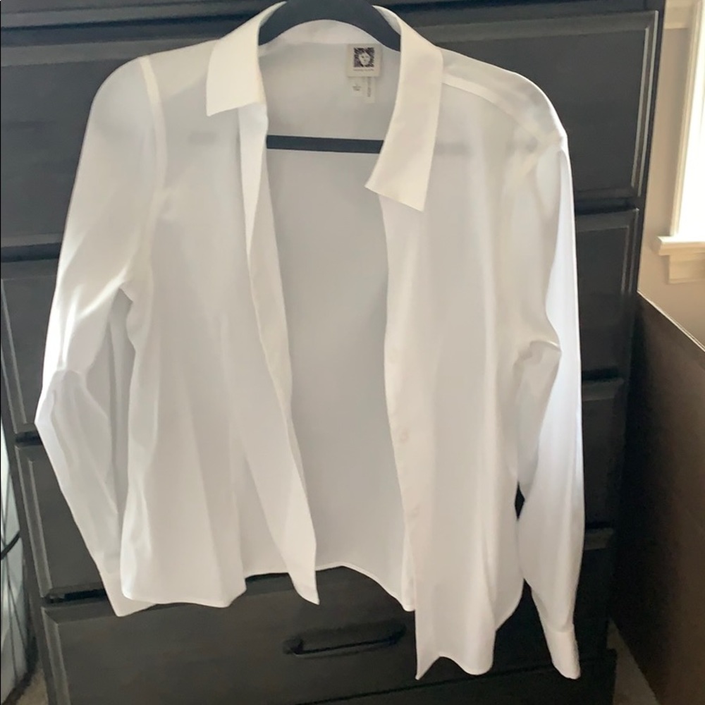 White button down